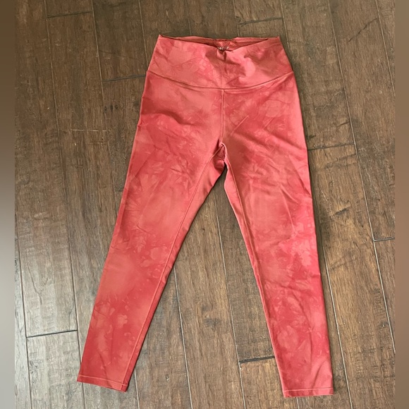 CALIA Women's Energize 7/8 Legging Size: medium color: burnt orange Tie Dye - Picture 5 of 6